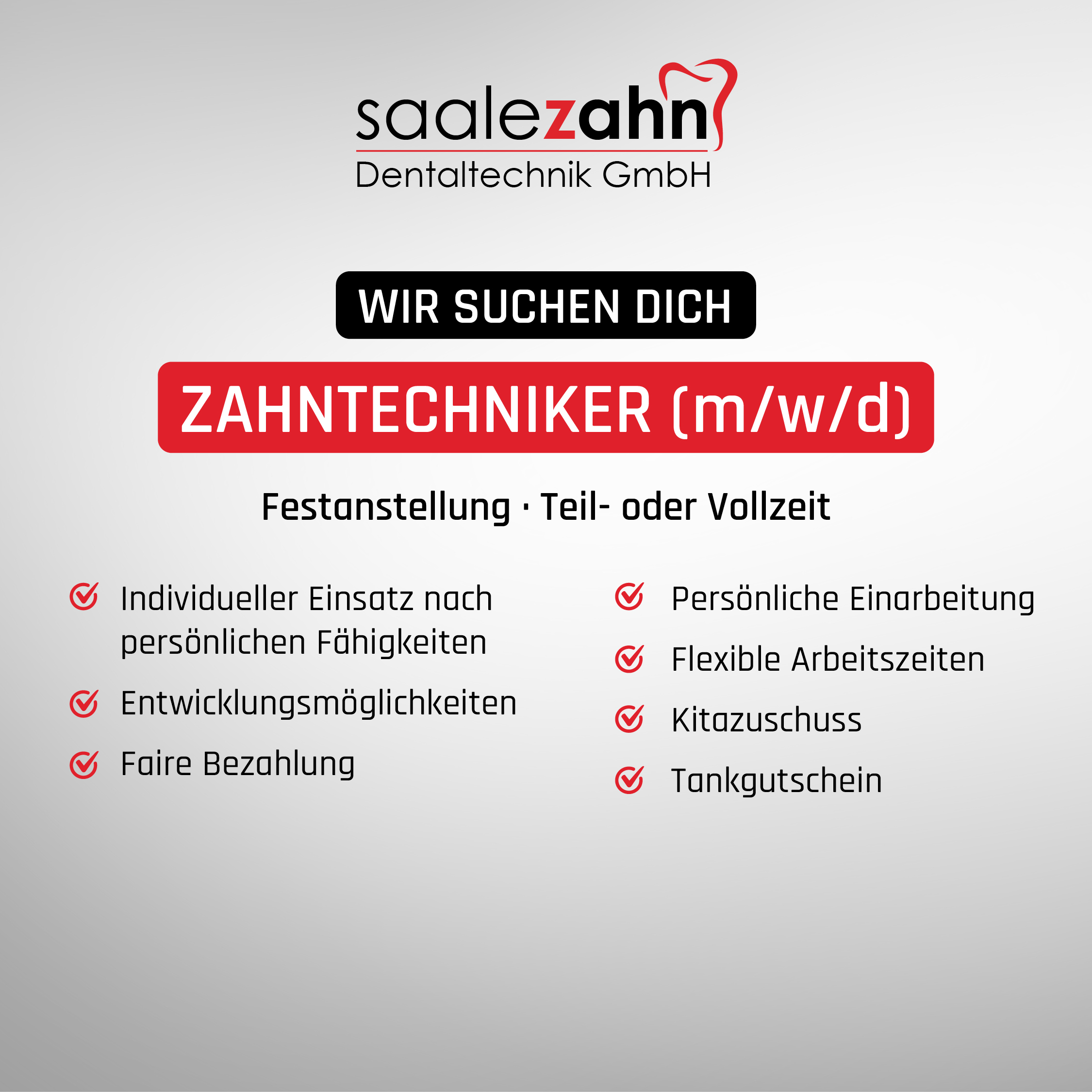 Zahntechniker gesucht